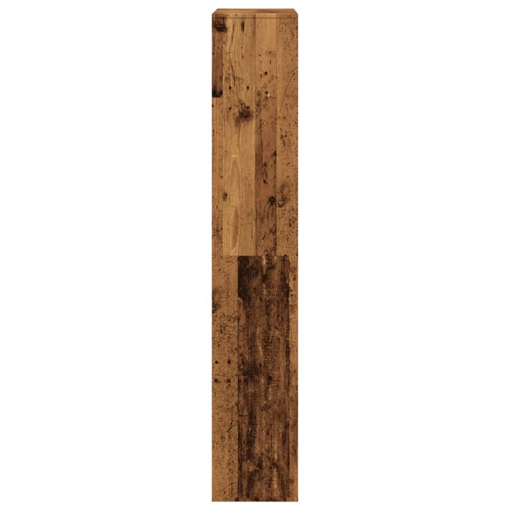 bogreol 100x33x187,5 cm konstrueret træ gammelt trælook