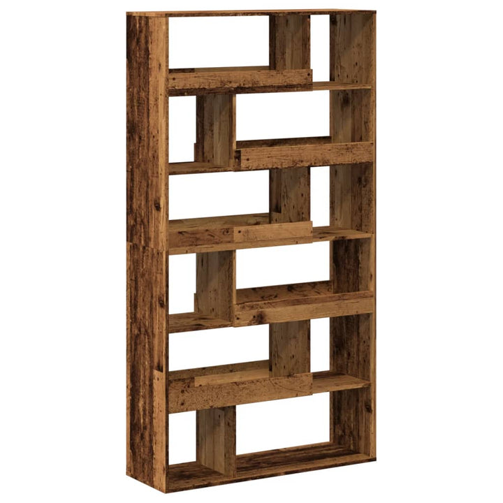 bogreol 100x33x187,5 cm konstrueret træ gammelt trælook