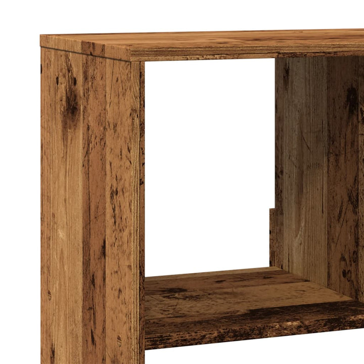 bogreol 100x33x187,5 cm konstrueret træ gammelt trælook