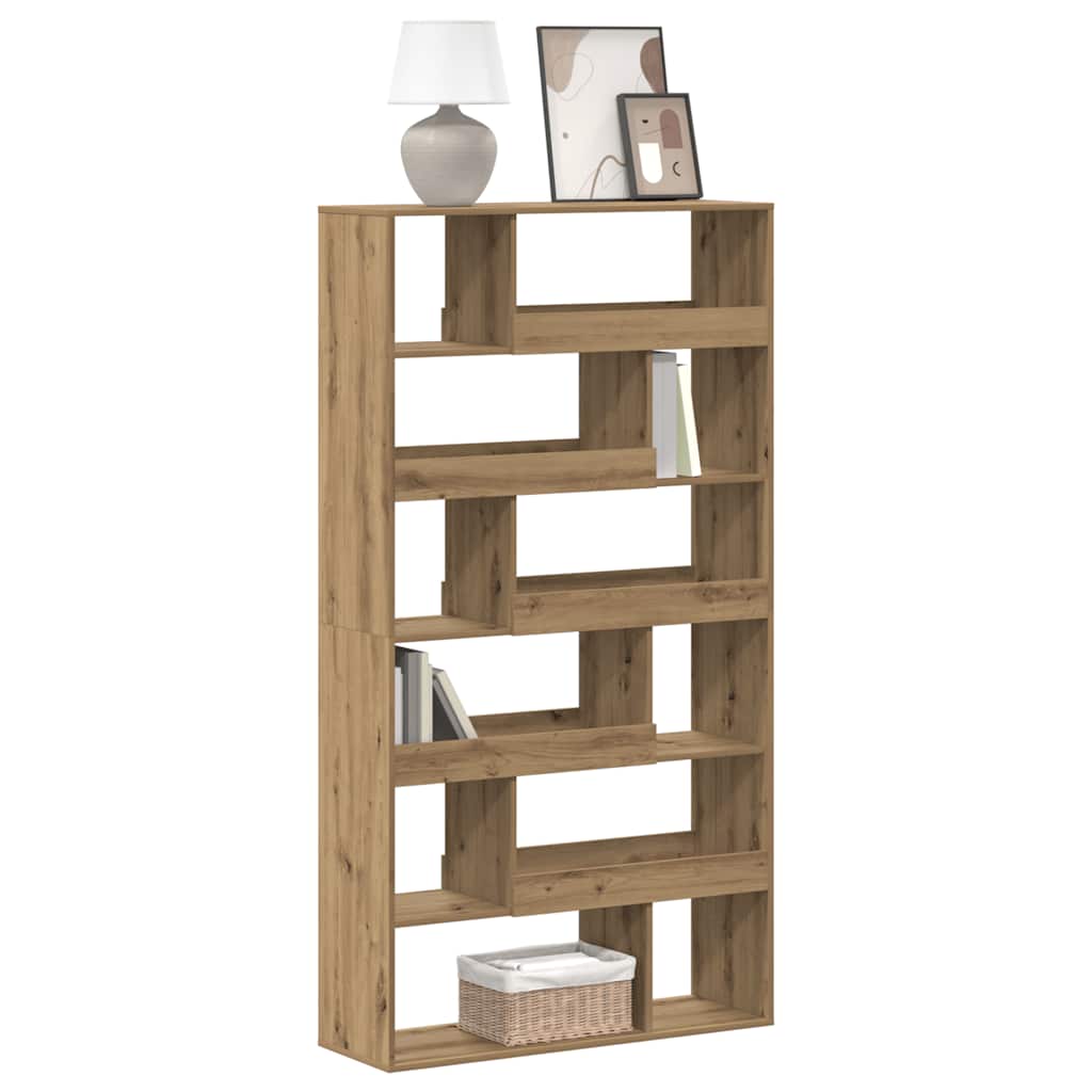 bogreol 100x33x187,5 cm konstrueret træ gammelt eg