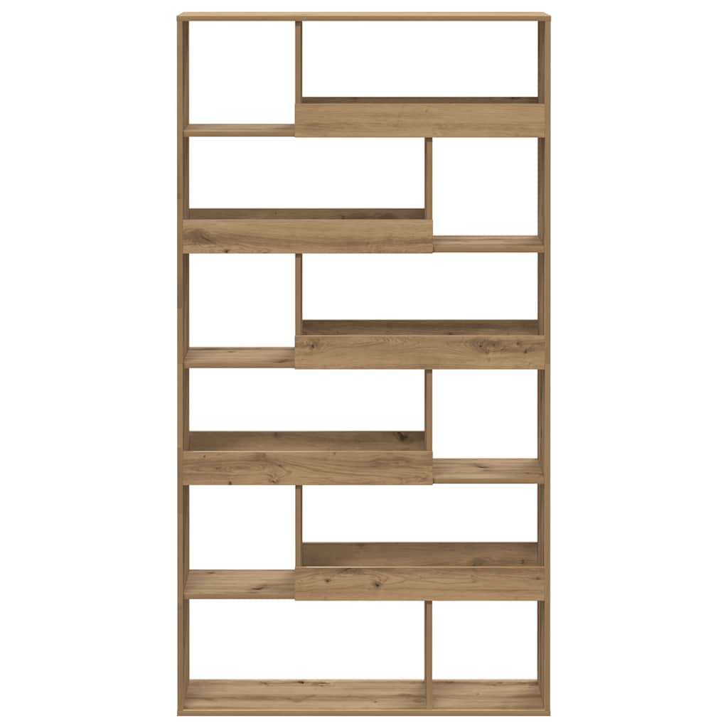 bogreol 100x33x187,5 cm konstrueret træ gammelt eg
