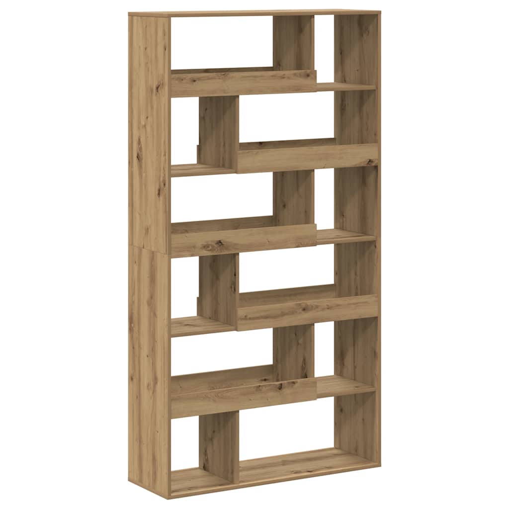 bogreol 100x33x187,5 cm konstrueret træ gammelt eg