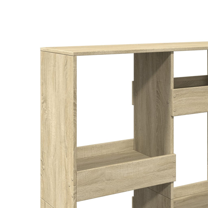 bogreol 100x33x135 cm konstrueret træ sonoma-eg