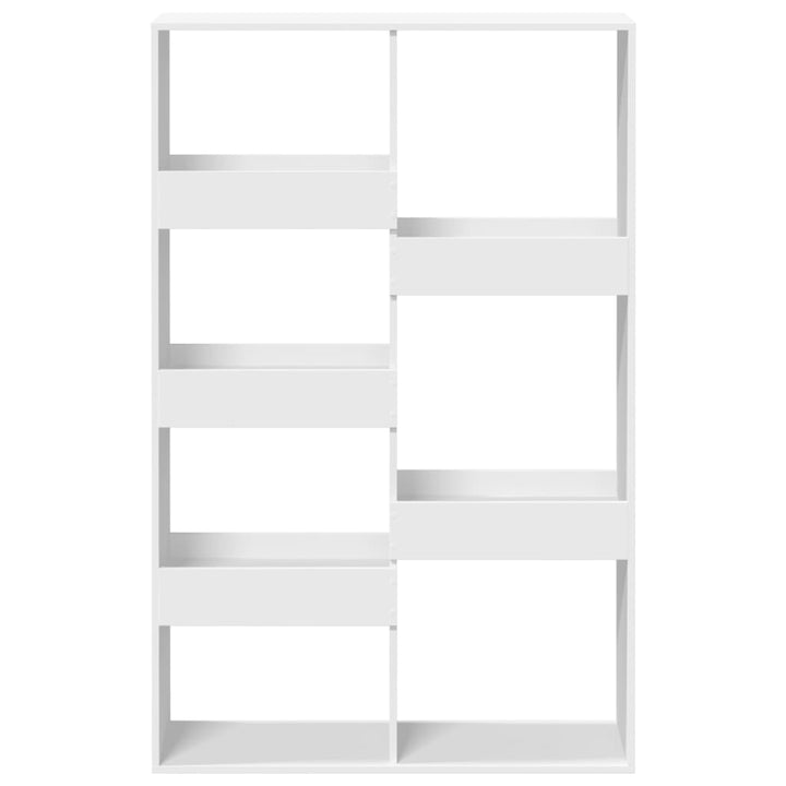 bogskab 100x33x155,5 cm konstrueret træ hvid