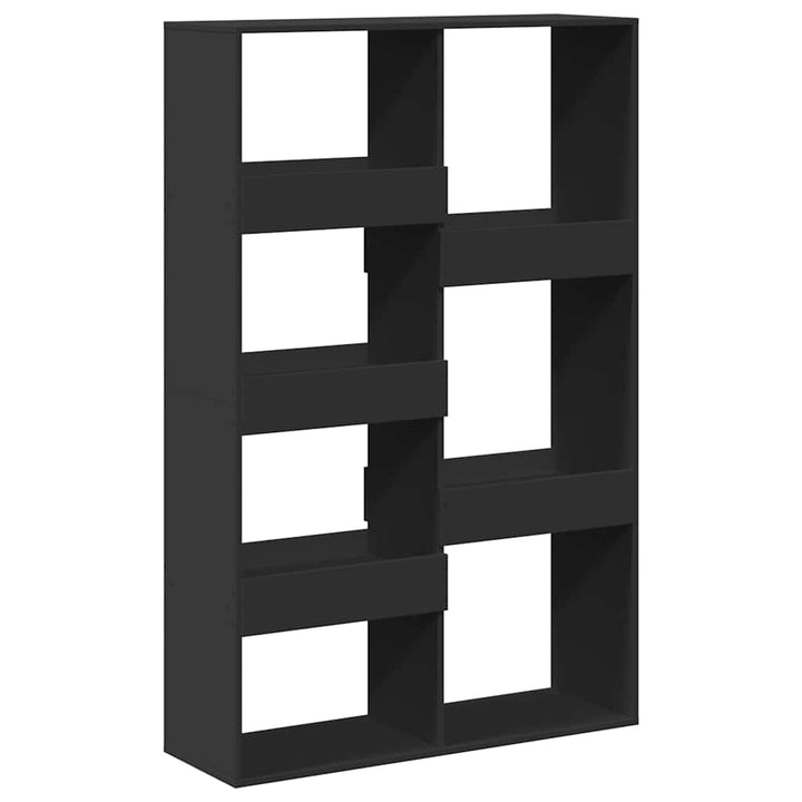 bogreol 100x33x155,5 cm konstrueret træ sort