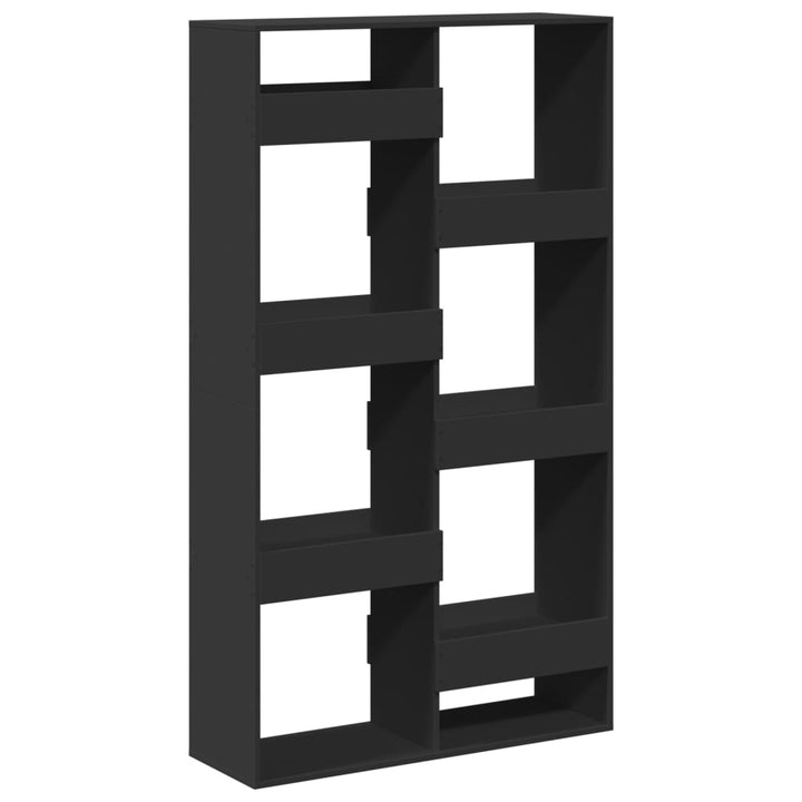 bogreol 100x33x175 cm konstrueret træ sort