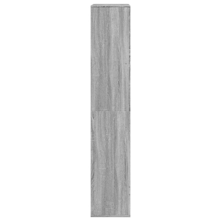 bogreol 100x33x175 cm konstrueret træ grå sonoma-eg