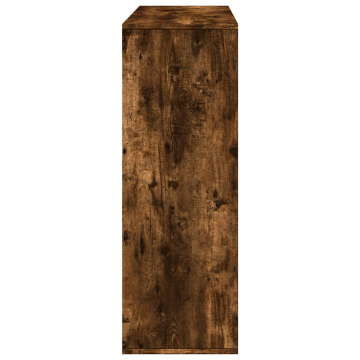 rumdeler 100x33x94,5 cm konstrueret træ røget egetræsfarve