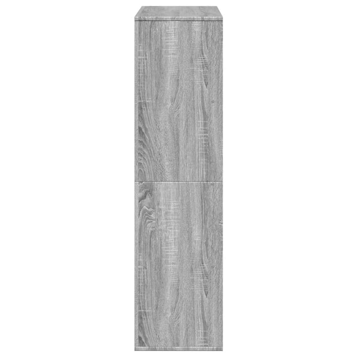 rumdeler 100x33x125,5 cm konstrueret træ grå sonoma-eg