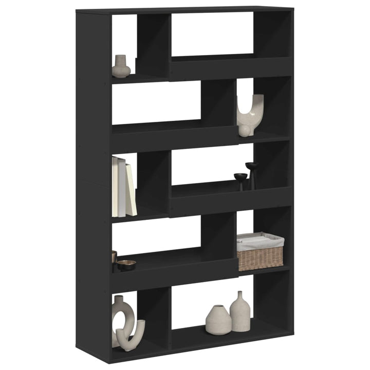rumdeler 100x33x156,5 cm konstrueret træ sort