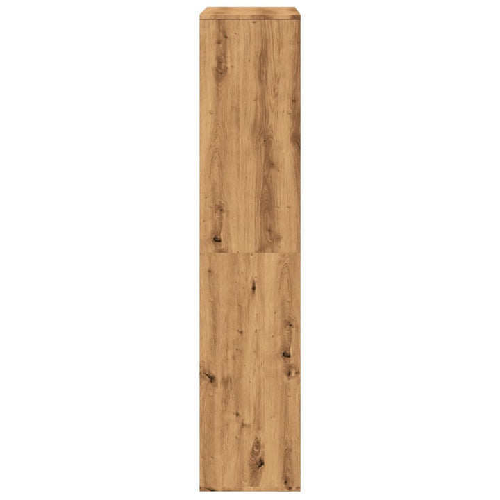 rumdeler 100x33x156,5 cm konstrueret træ egetræsfarve