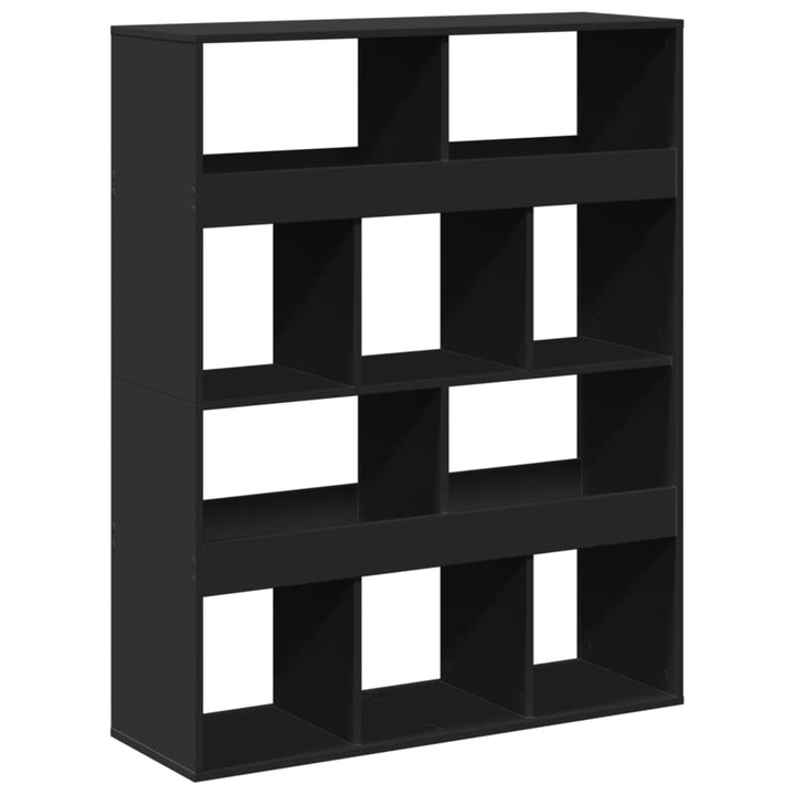 rumdeler 100x33x125,5 cm konstrueret træ sort
