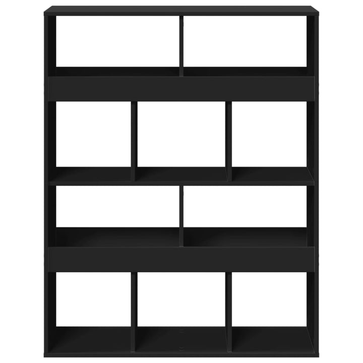 rumdeler 100x33x125,5 cm konstrueret træ sort