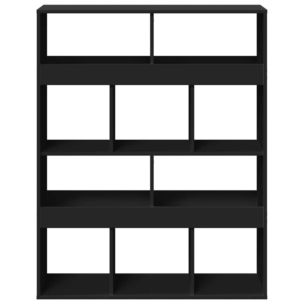 rumdeler 100x33x125,5 cm konstrueret træ sort