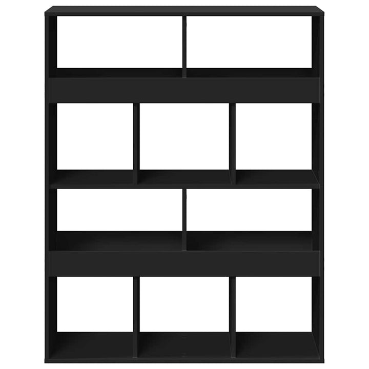 rumdeler 100x33x125,5 cm konstrueret træ sort