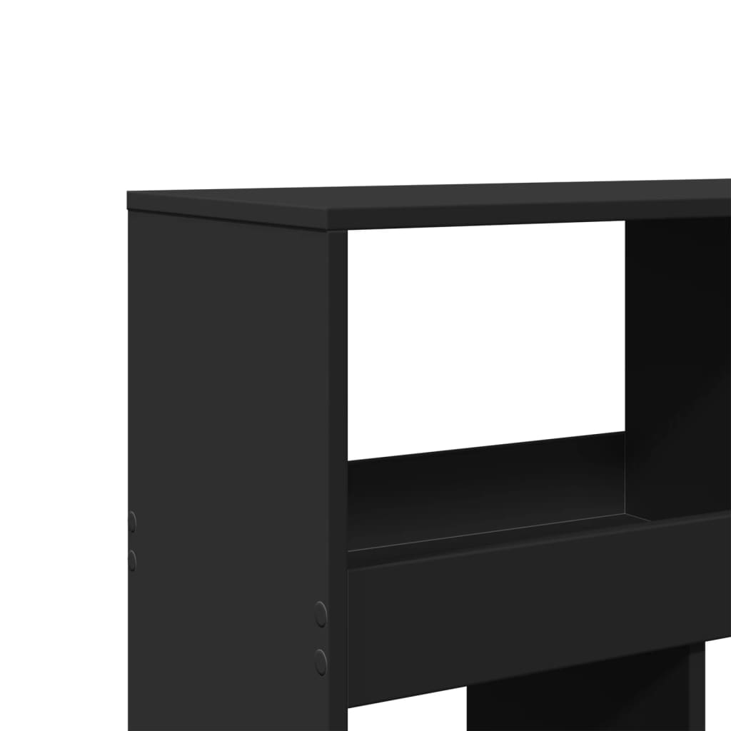 rumdeler 100x33x125,5 cm konstrueret træ sort