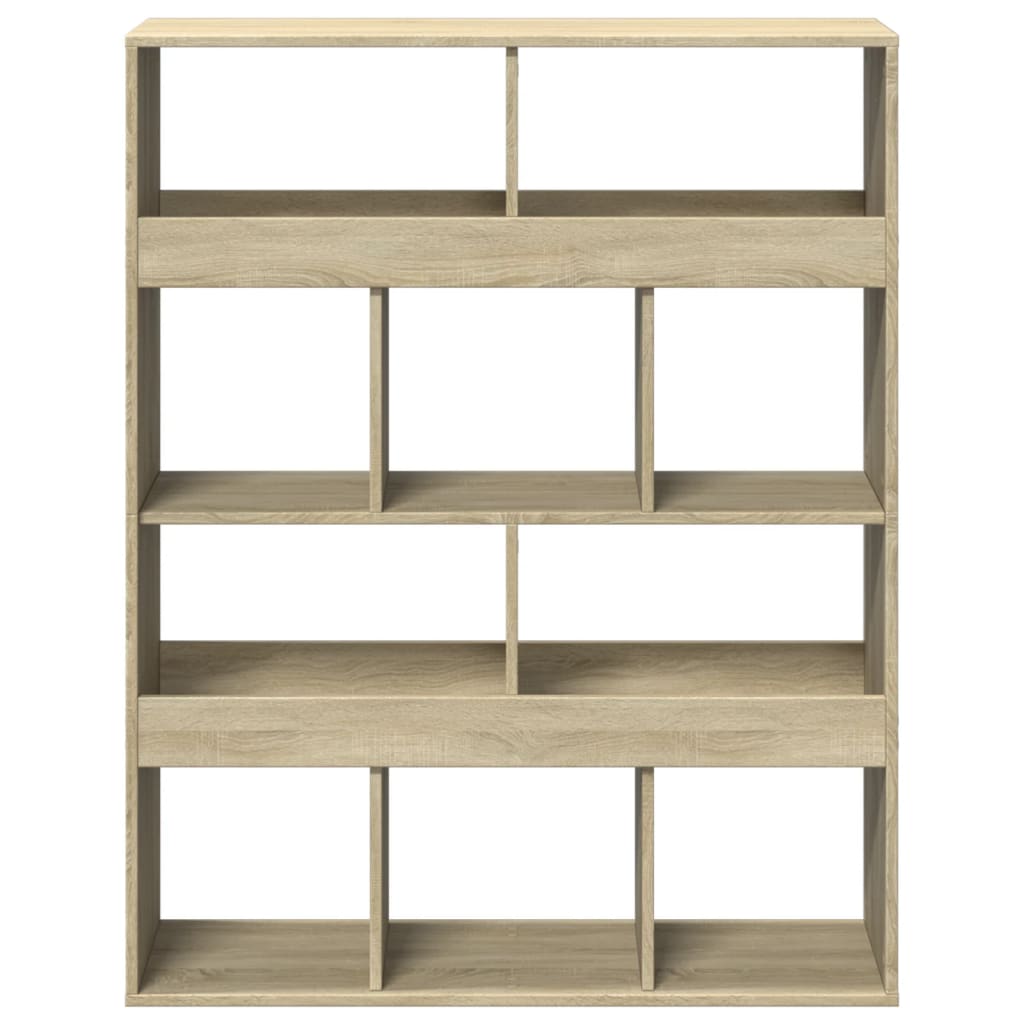 rumdeler 100x33x125,5 cm konstrueret træ sonoma-eg