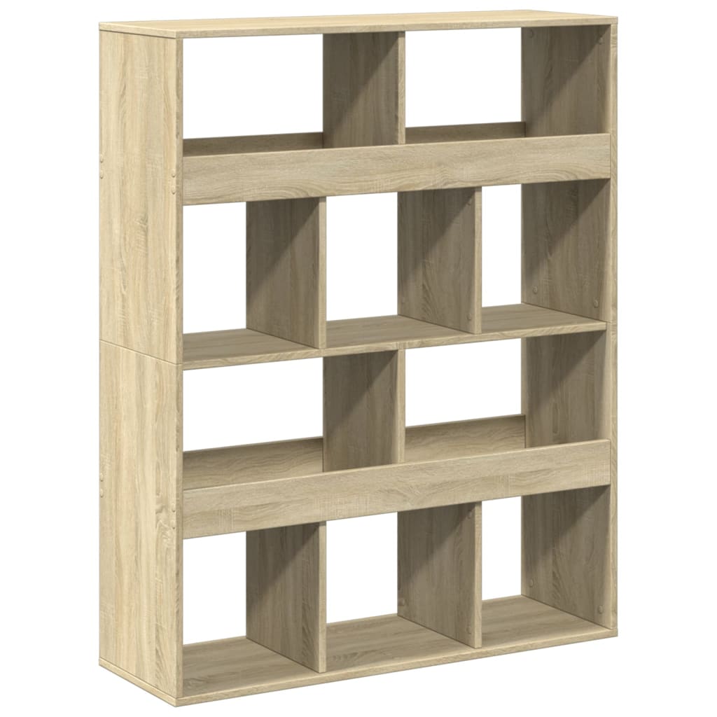 rumdeler 100x33x125,5 cm konstrueret træ sonoma-eg