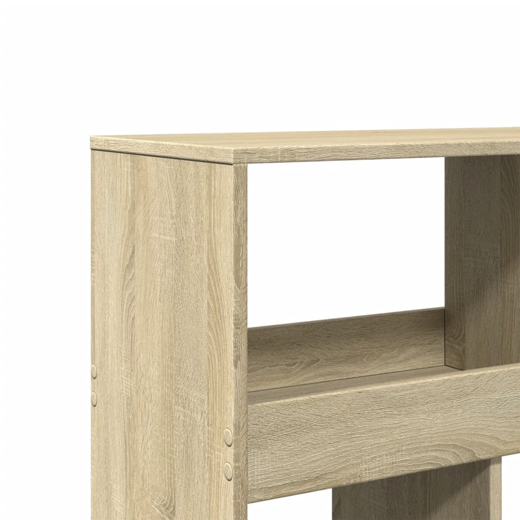 rumdeler 100x33x125,5 cm konstrueret træ sonoma-eg