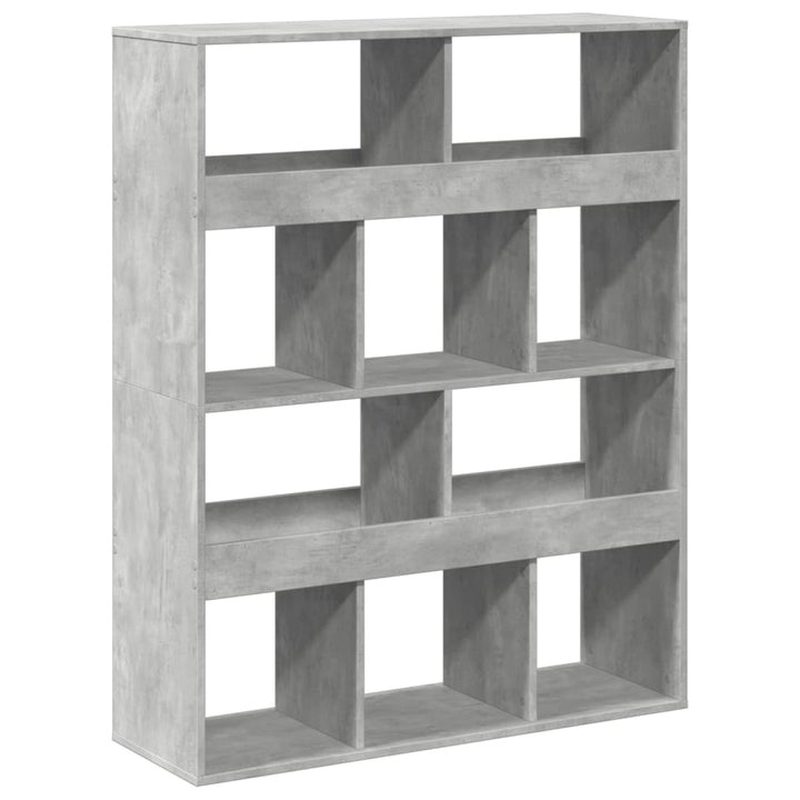 rumdeler 100x33x125,5 cm konstrueret træ betongrå