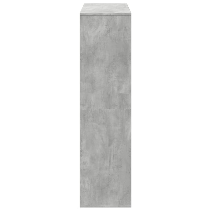 rumdeler 100x33x125,5 cm konstrueret træ betongrå