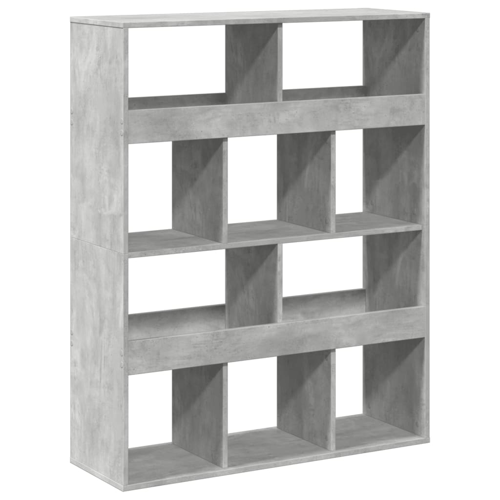 rumdeler 100x33x125,5 cm konstrueret træ betongrå