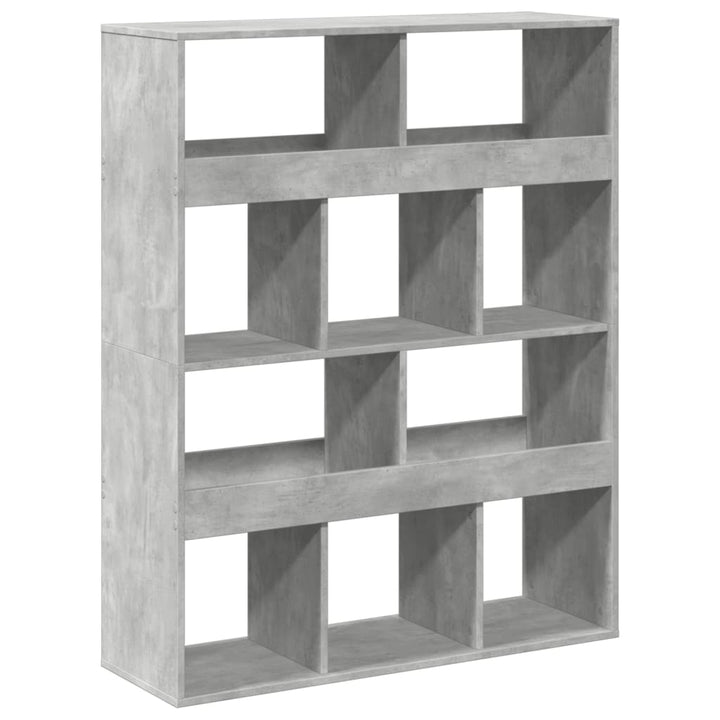 rumdeler 100x33x125,5 cm konstrueret træ betongrå