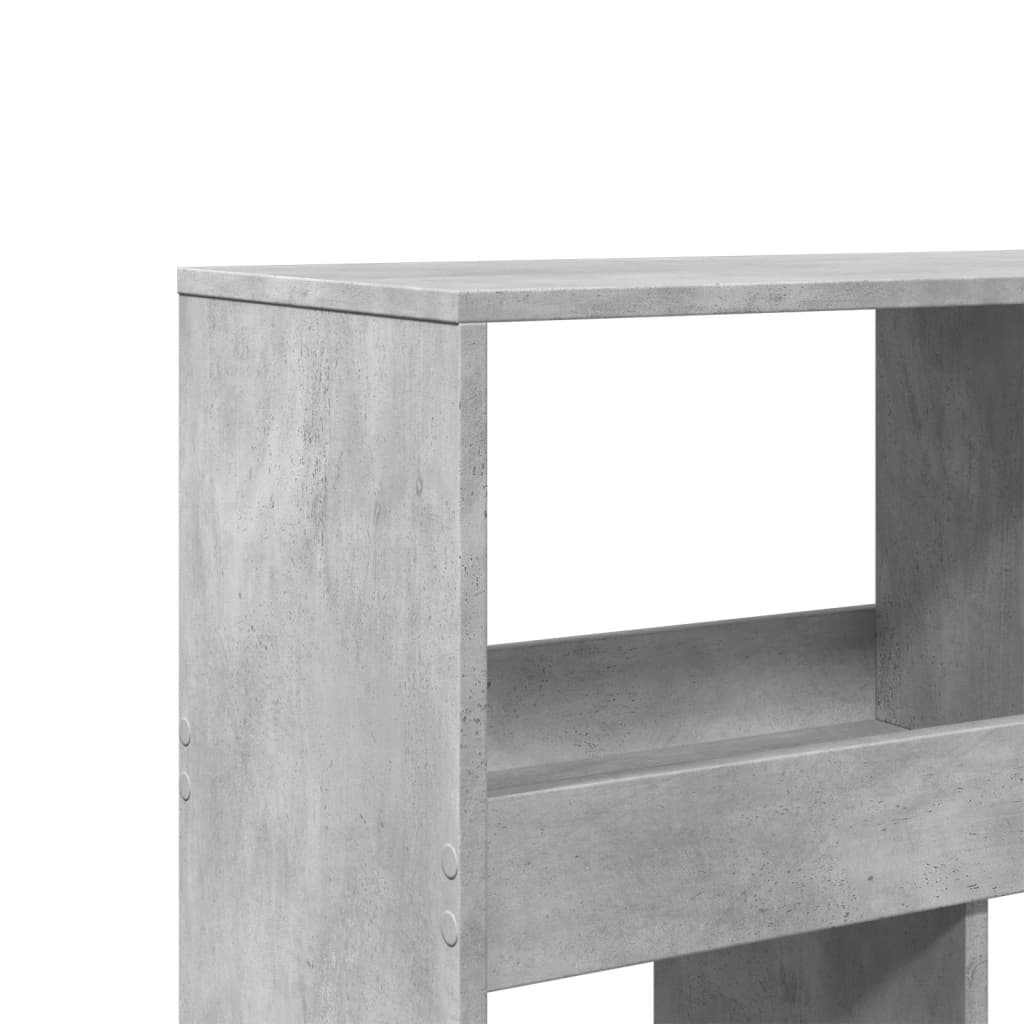 rumdeler 100x33x125,5 cm konstrueret træ betongrå