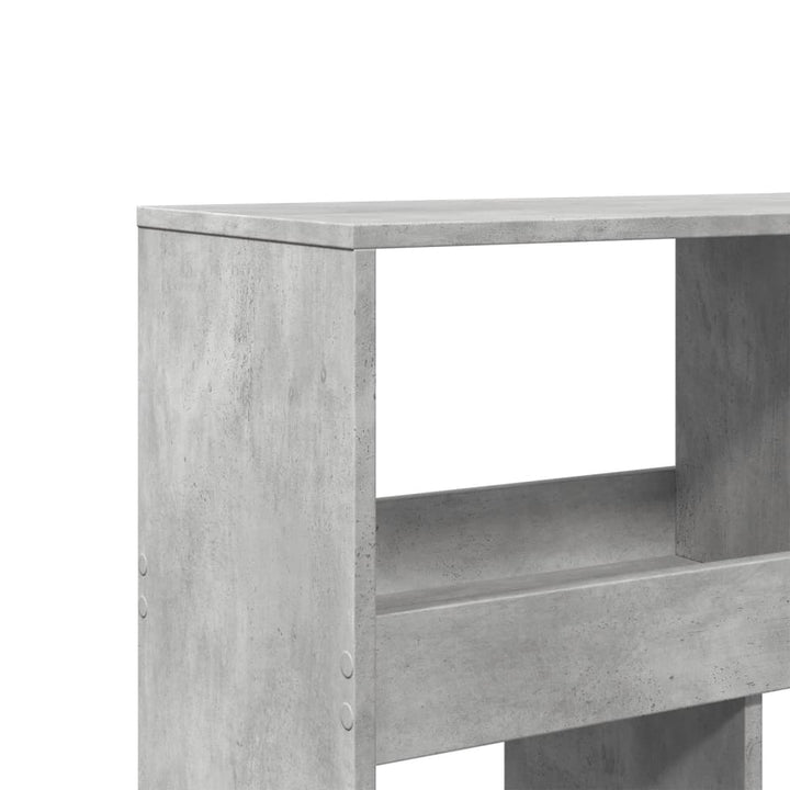rumdeler 100x33x125,5 cm konstrueret træ betongrå