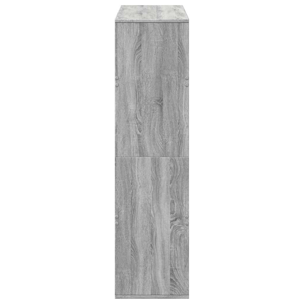 rumdeler 100x33x125,5 cm konstrueret træ grå sonoma-eg