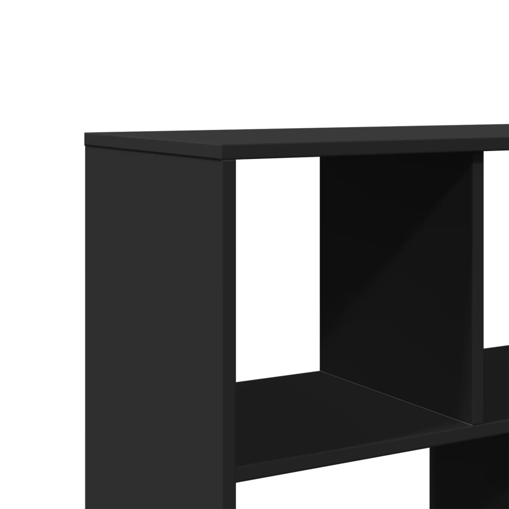 rumdeler 100x33x156,5 cm konstrueret træ sort