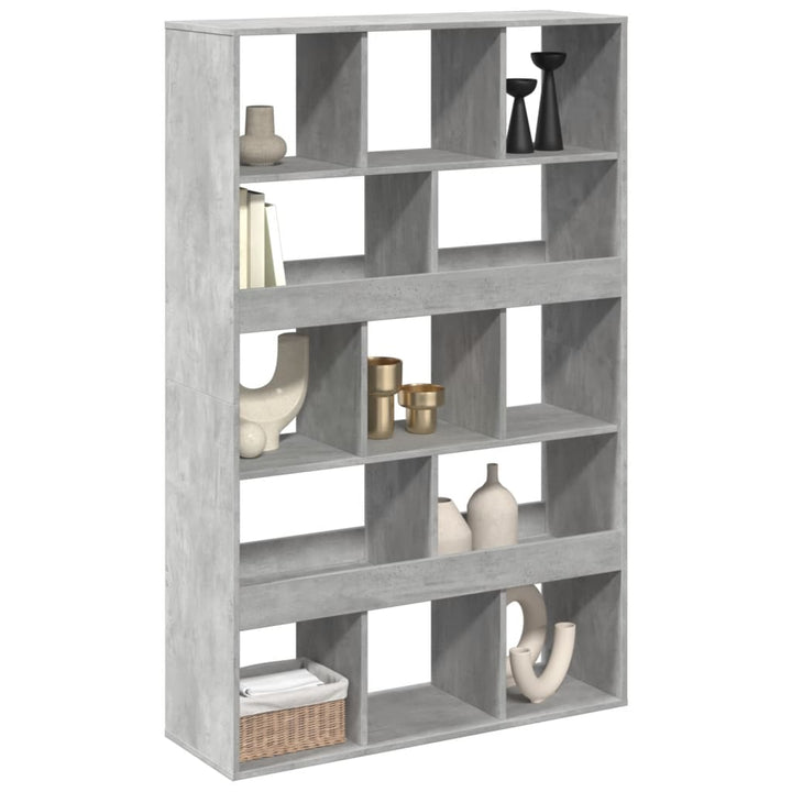 rumdeler 100x33x156,5 cm konstrueret træ betongrå