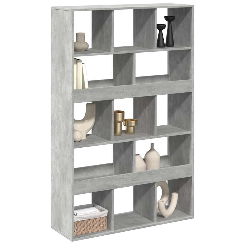 rumdeler 100x33x156,5 cm konstrueret træ betongrå