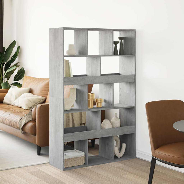 rumdeler 100x33x156,5 cm konstrueret træ betongrå