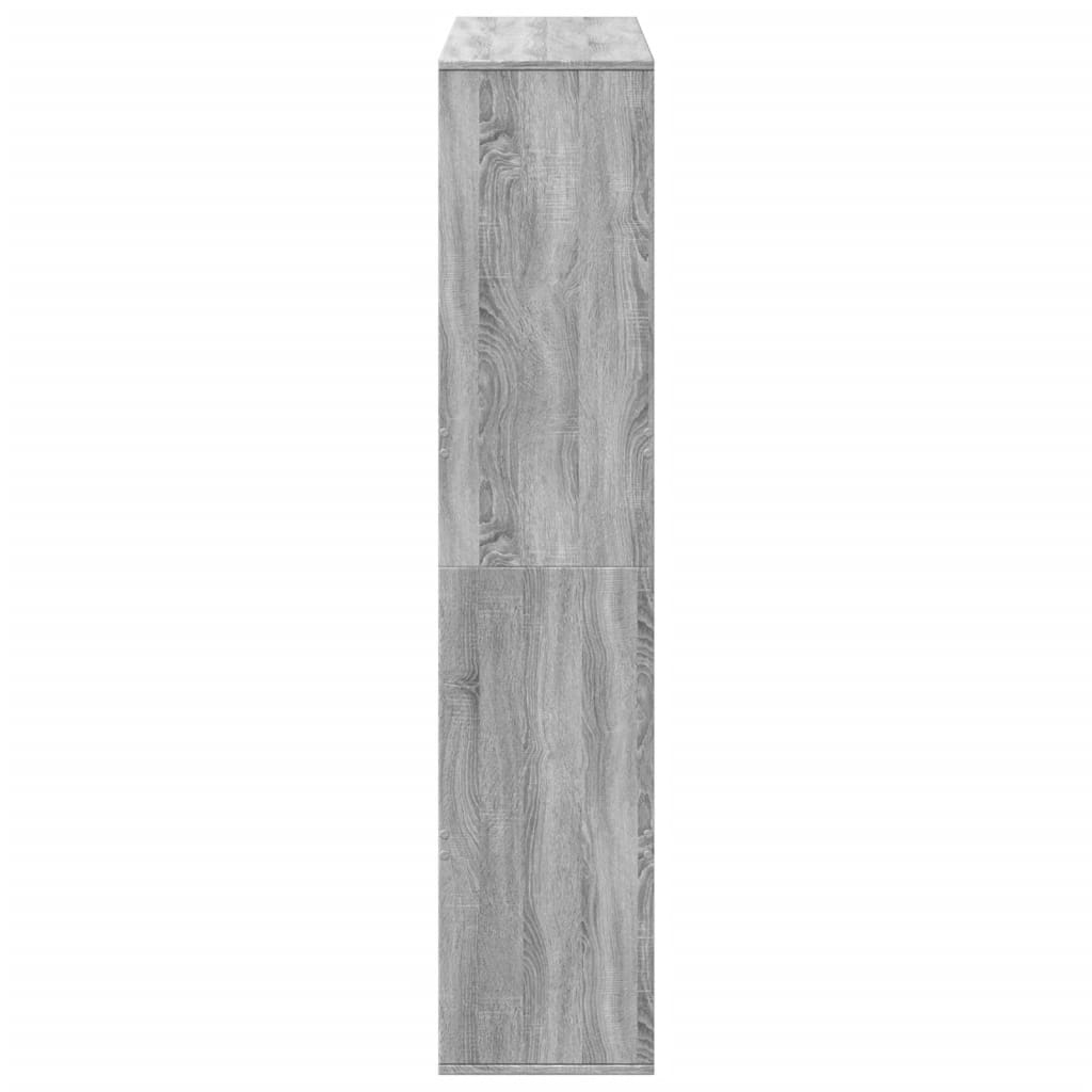 rumdeler 100x33x156,5 cm konstrueret træ grå sonoma-eg