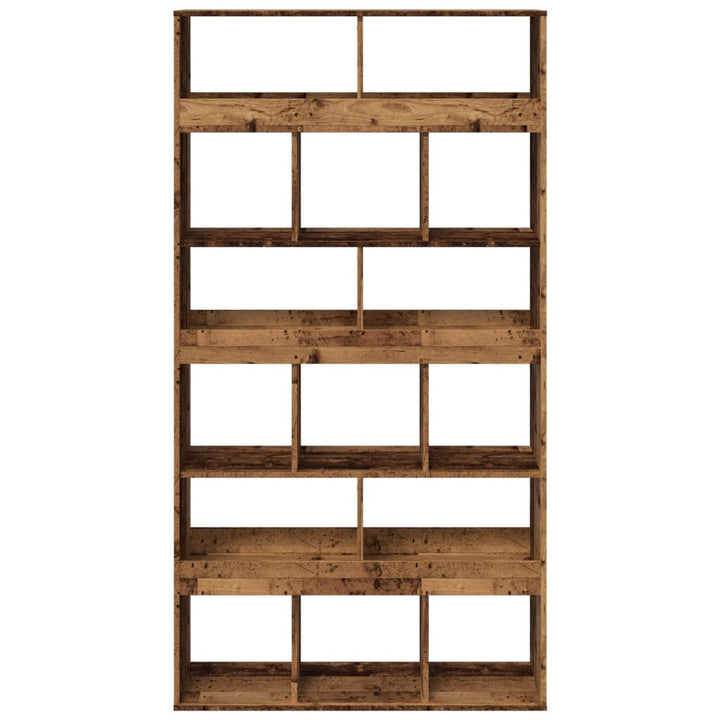 rumdeler 100x33x187,5 cm konstrueret træ antikt træ