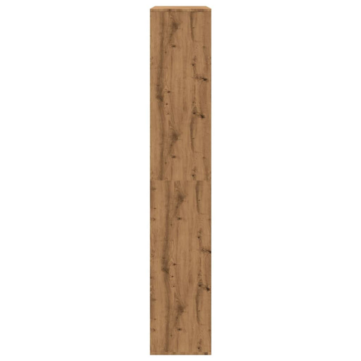 rumdeler 100x33x187,5 cm konstrueret træ egetræsfarve