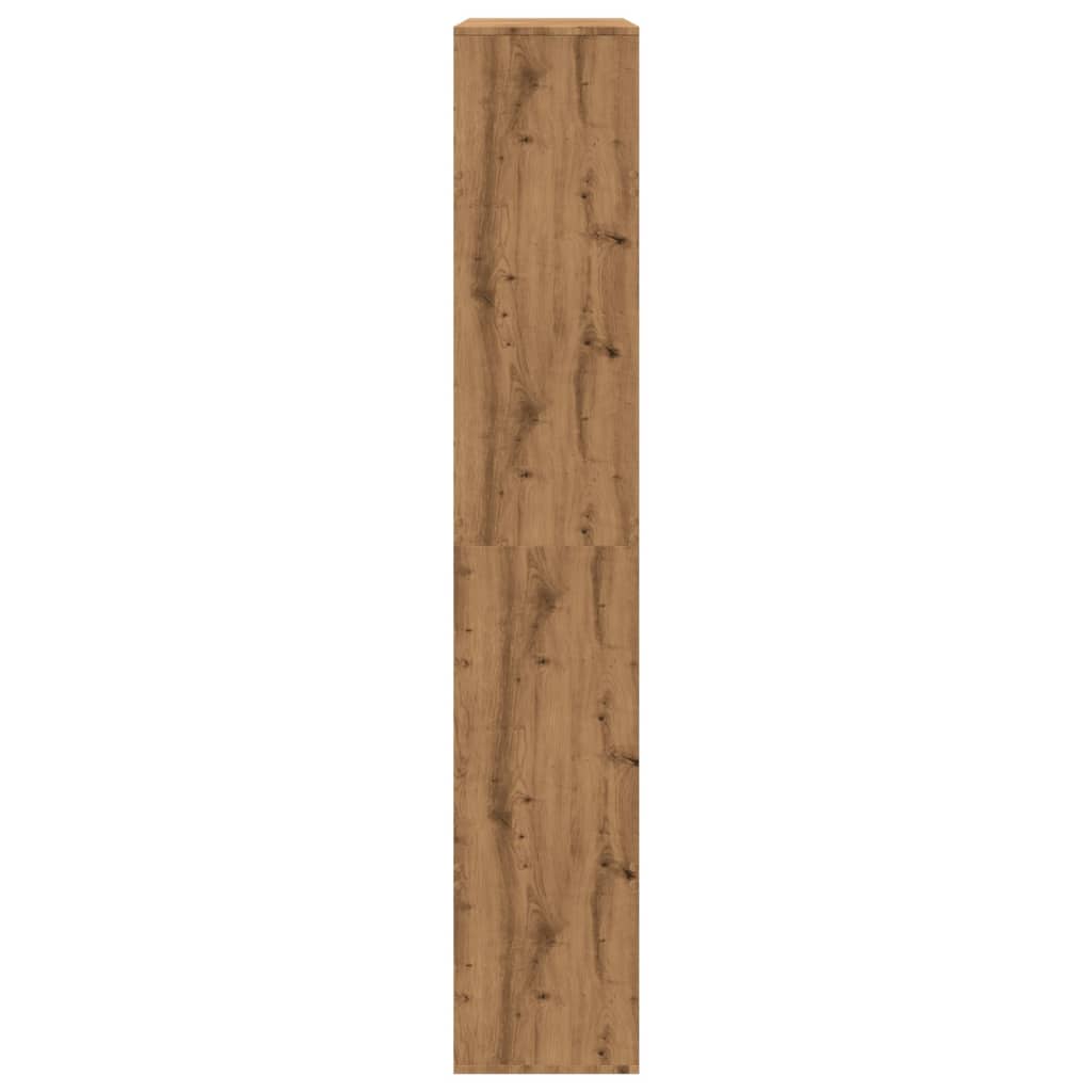 rumdeler 100x33x187,5 cm konstrueret træ egetræsfarve