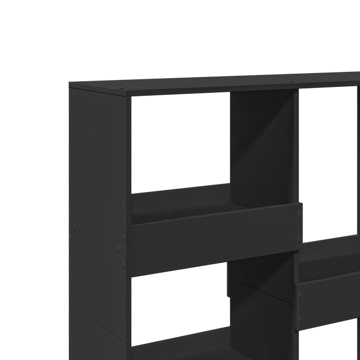 rumdeler 100x33x115 cm konstrueret træ sort