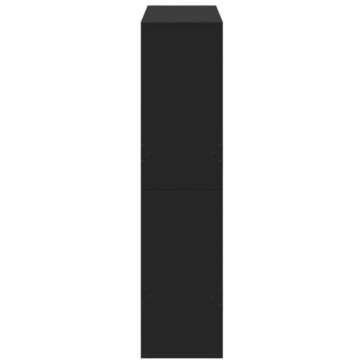 rumdeler 100x33x135 cm konstrueret træ sort