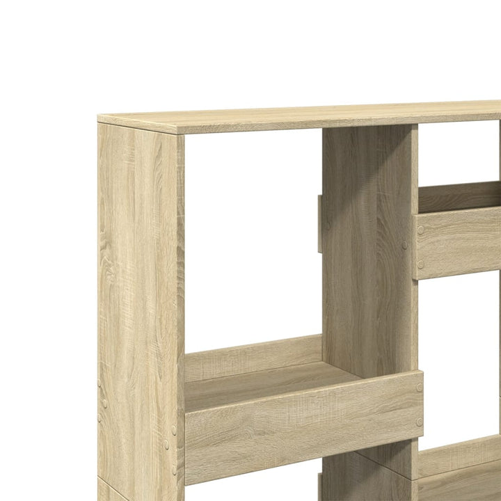 rumdeler 100x33x135 cm konstrueret træ sonoma-eg