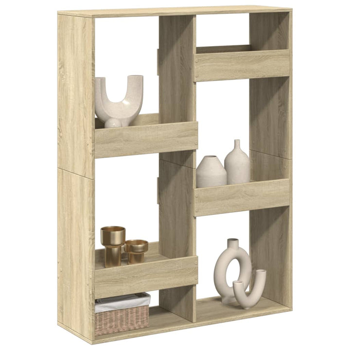 rumdeler 100x33x135 cm konstrueret træ sonoma-eg