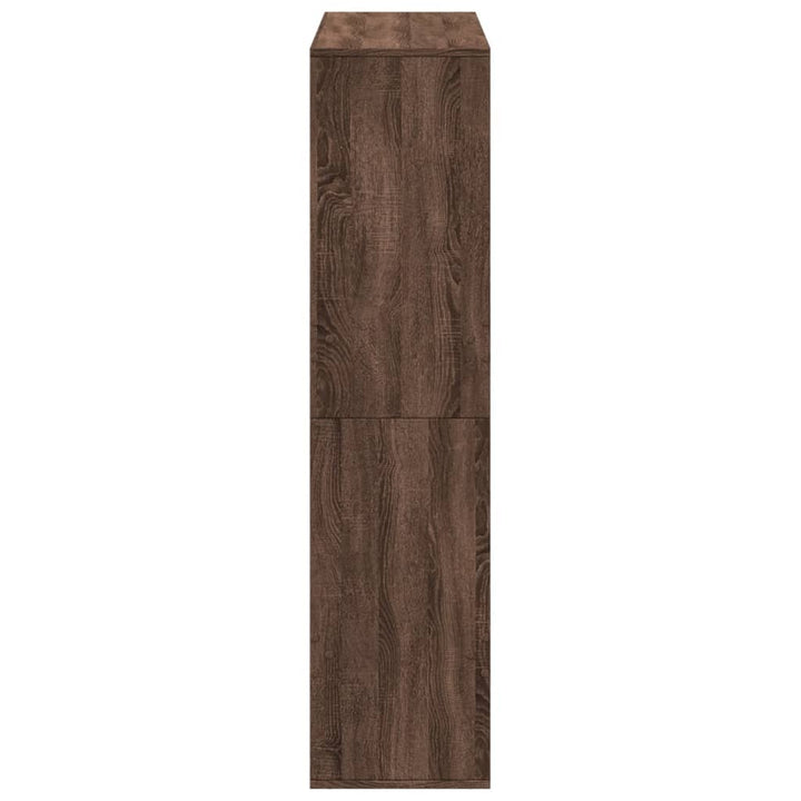 rumdeler 100x33x135 cm konstrueret træ brun egetræsfarve