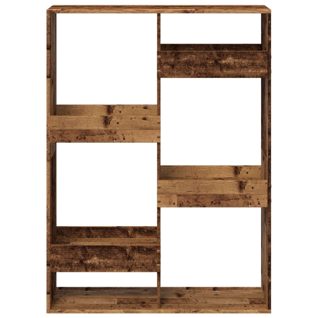 rumdeler 100x33x135 cm konstrueret træ antikt træ