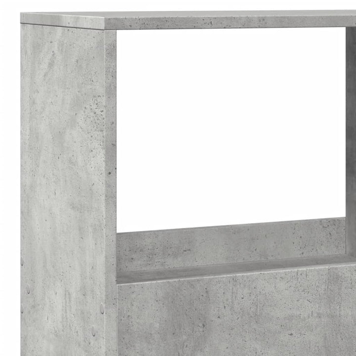 rumdeler 100x33x155,5 cm konstrueret træ betongrå