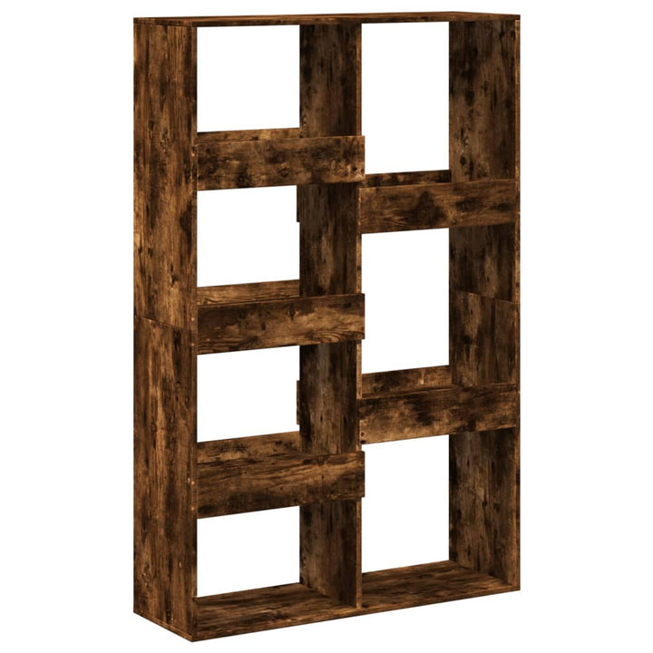 rumdeler 100x33x155,5 cm konstrueret træ røget egetræsfarve