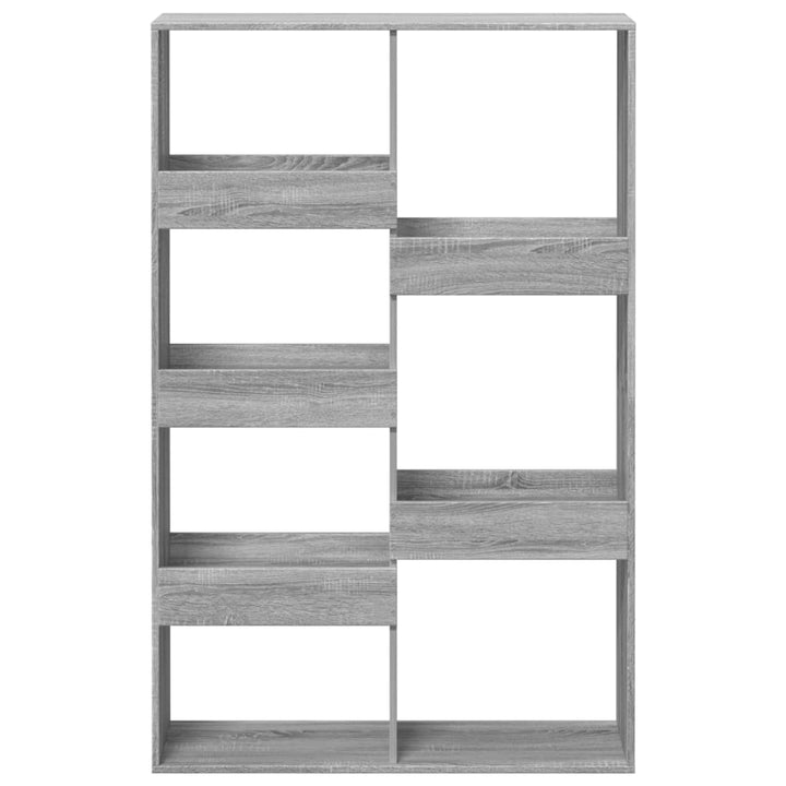 rumdeler 100x33x155,5 cm konstrueret træ grå sonoma-eg