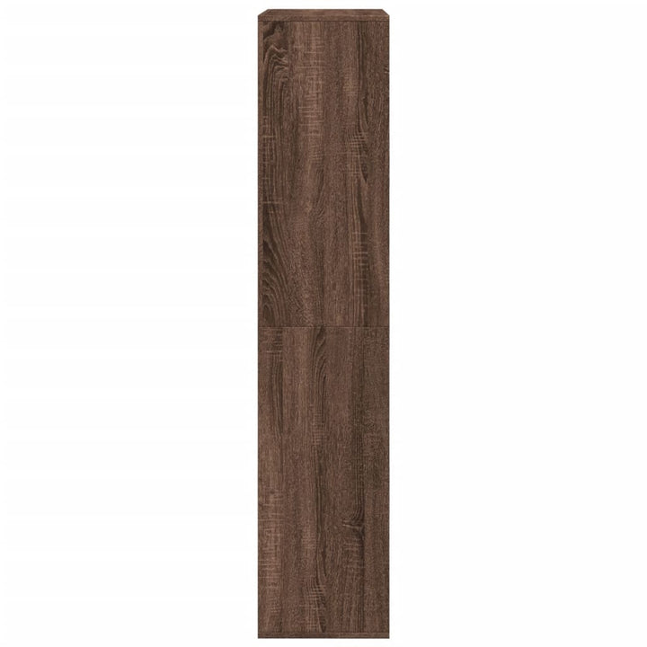 rumdeler 100x33x155,5 cm konstrueret træ brun egetræsfarve