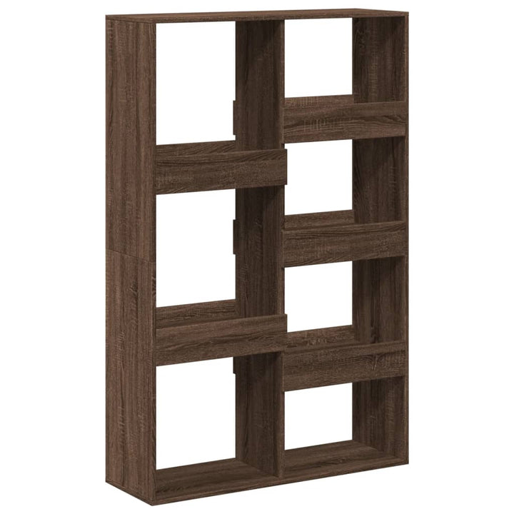 rumdeler 100x33x155,5 cm konstrueret træ brun egetræsfarve