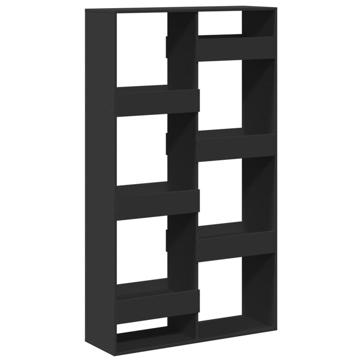 rumdeler 100x33x175 cm konstrueret træ sort